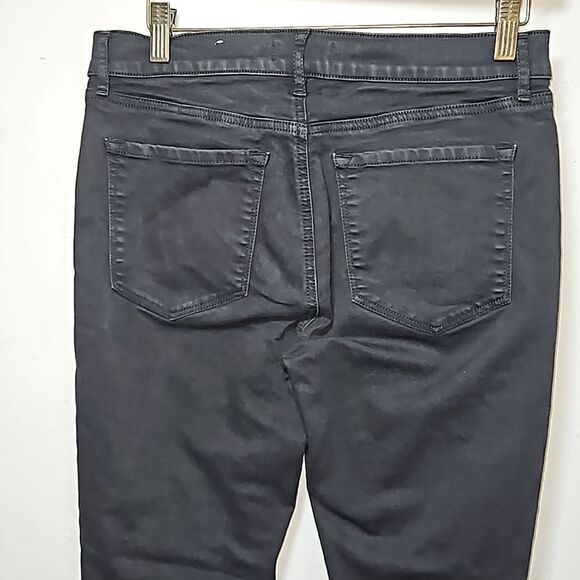 Loft size 6  Black Cropped Jeans - Picture 4 of 8